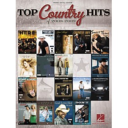 Hal Leonard Top Country Hits Of 2008-2009 (Piano/Vocal/Guitar Songbook)