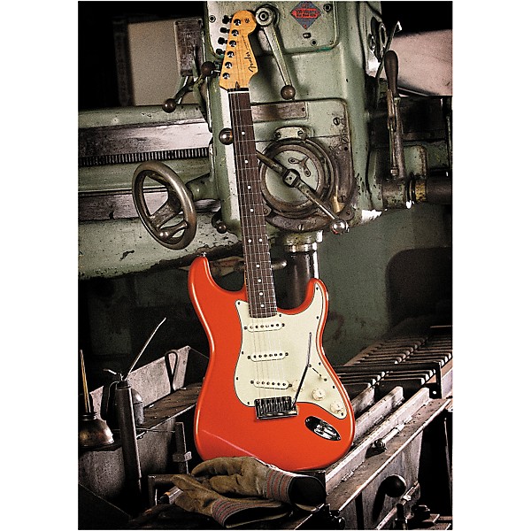 Fender Custom Shop Custom Deluxe Stratocaster Electric Guitar Candy Tangerine Rosewood Fretboard