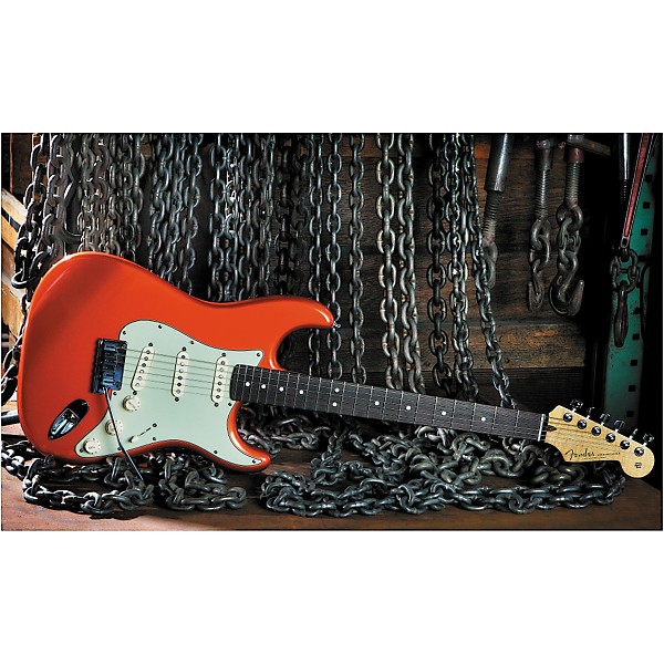 Fender Custom Shop Custom Deluxe Stratocaster Electric Guitar Candy Tangerine Rosewood Fretboard