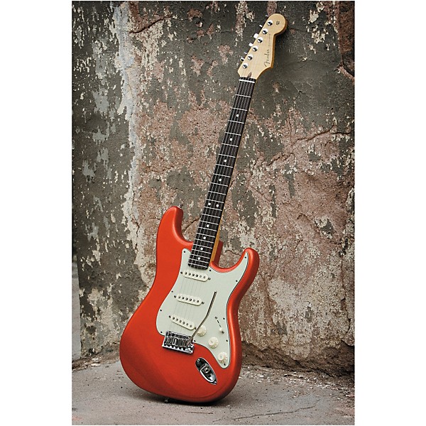 Fender Custom Shop Custom Deluxe Stratocaster Electric Guitar Candy Tangerine Rosewood Fretboard
