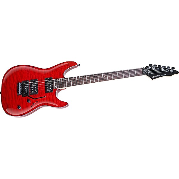 Open Box Laguna LE400Q Electric Guitar Level 1 Transparent Red