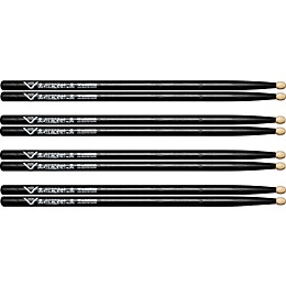 Vater Eternal Black Warrior Drumsticks, Wood - Buy 3 Get 1 Free