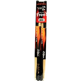 Zildjian DIP Wood Drum Sticks -  Buy 3 Pairs, Get 1 Pair Free, Black 7A Nylon