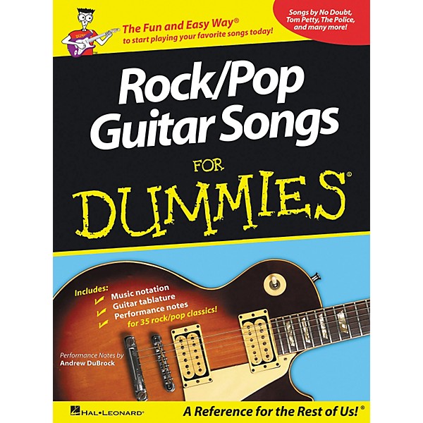 Hal Leonard ROCK/POP GUITAR SONGS FOR DUMMIES