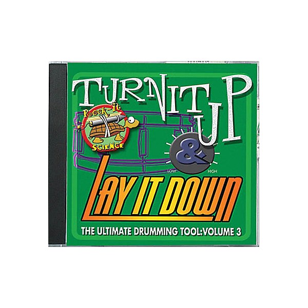 Drum Fun Inc Turn It Up and Lay It Down, Volume 3 - Rock-It Science - Play Along CD for Drummers