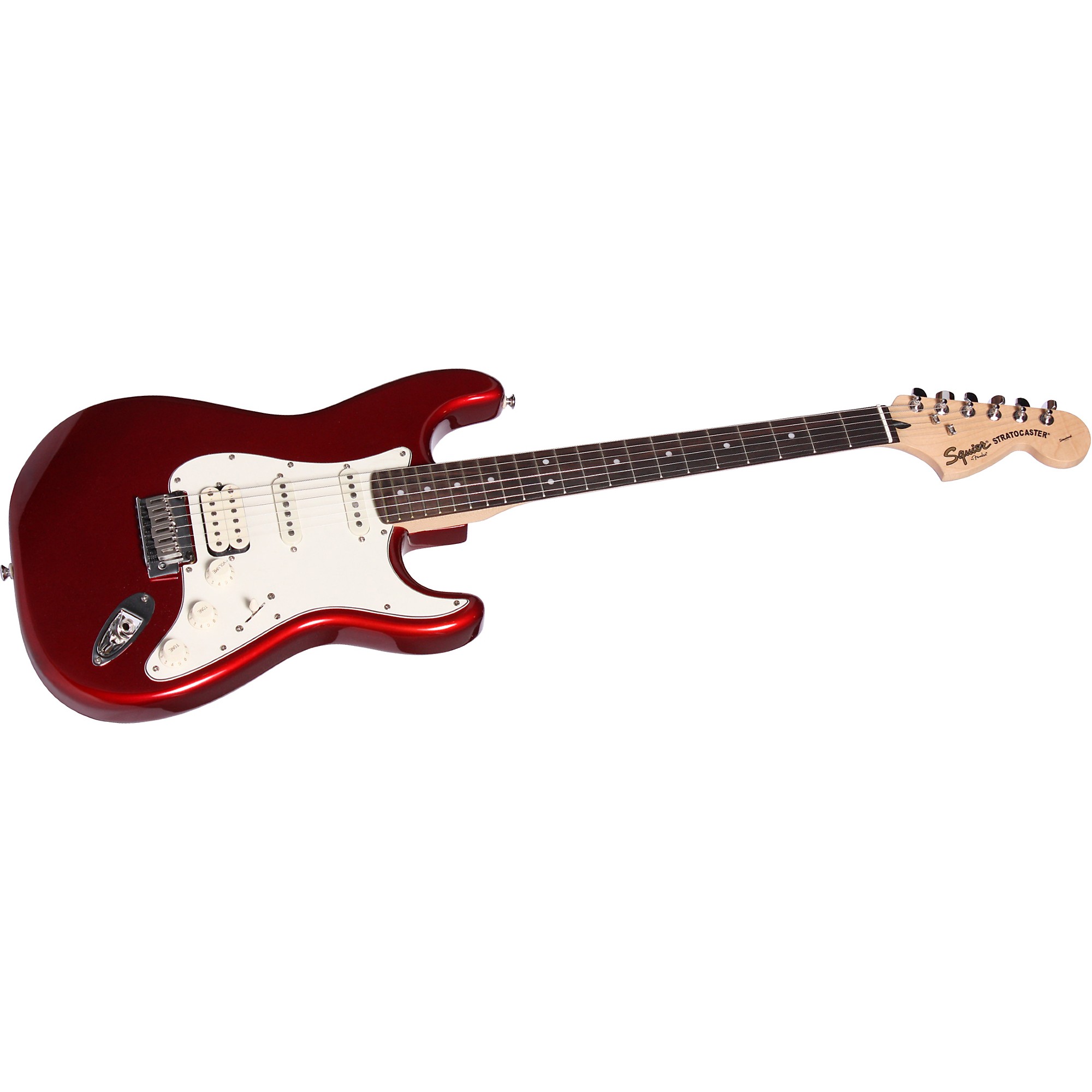 Squier Series Stratocaster HSS Electric Guitar Candy Apple Red |