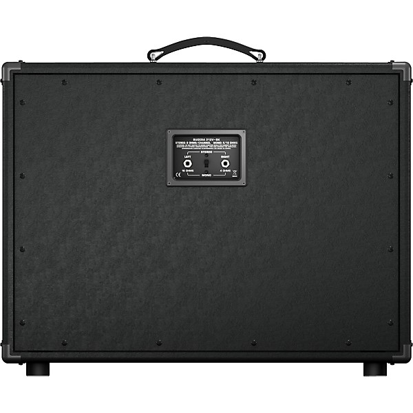 Open Box Bugera 212V-BK 2x12 Guitar Speaker Cabinet Black Slant 