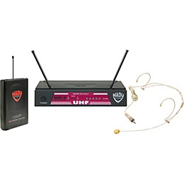 Open Box Nady UHF-4 Headset Wireless System Level 2 Band 11, Black 190839839398