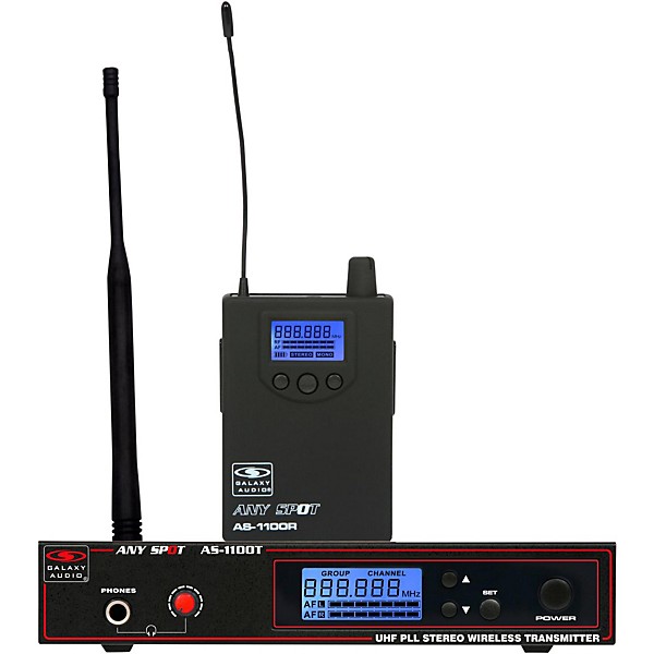 Open Box Galaxy Audio AS-1100 UHF WIRELESS PERSONAL MONITOR Level 2 Regular 888366022047