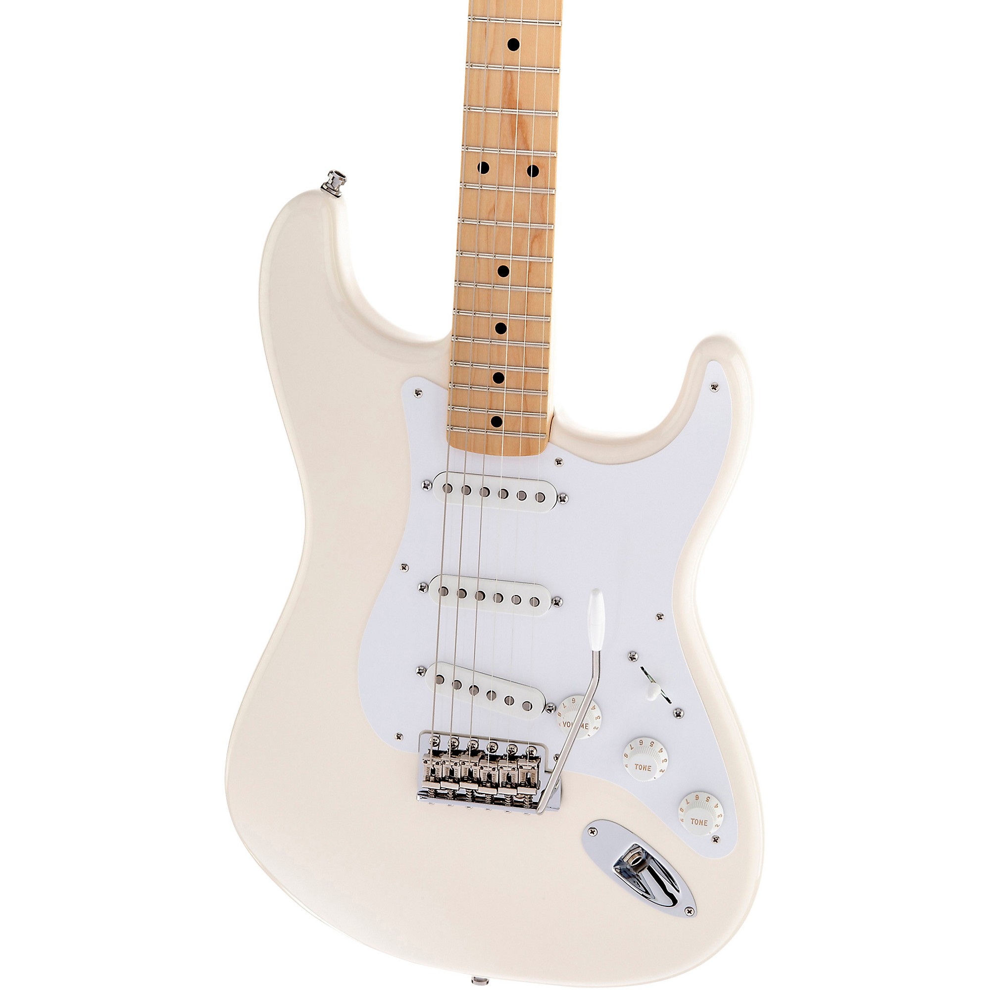 Fender Artist Series Jimmie Vaughan Tex-Mex Stratocaster Electric Guitar  Olympic White