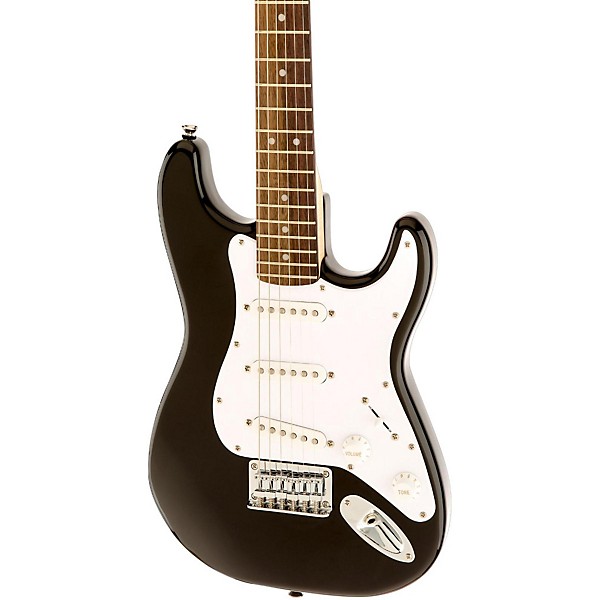 Open Box Squier Mini Strat Electric Guitar Level 2 Black 888366006405