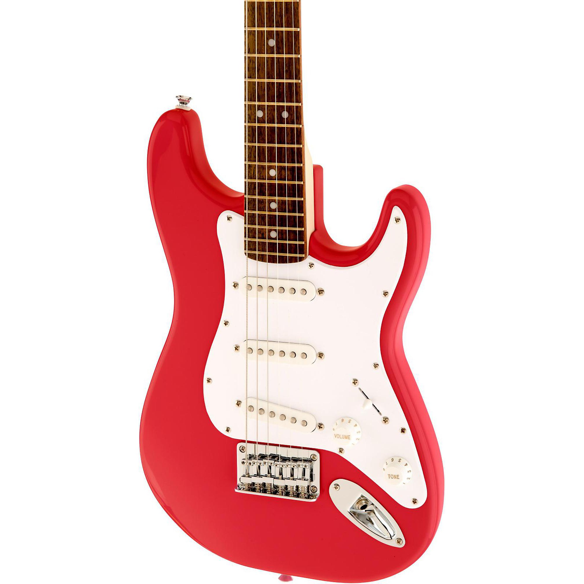 Open Box Squier Mini Strat Electric Guitar Torino Red 190839051530