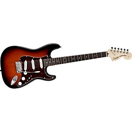 Open Box Squier Standard Stratocaster Electric Guitar Level 2 Candy Apple Red,Maple Fretboard 190839054661