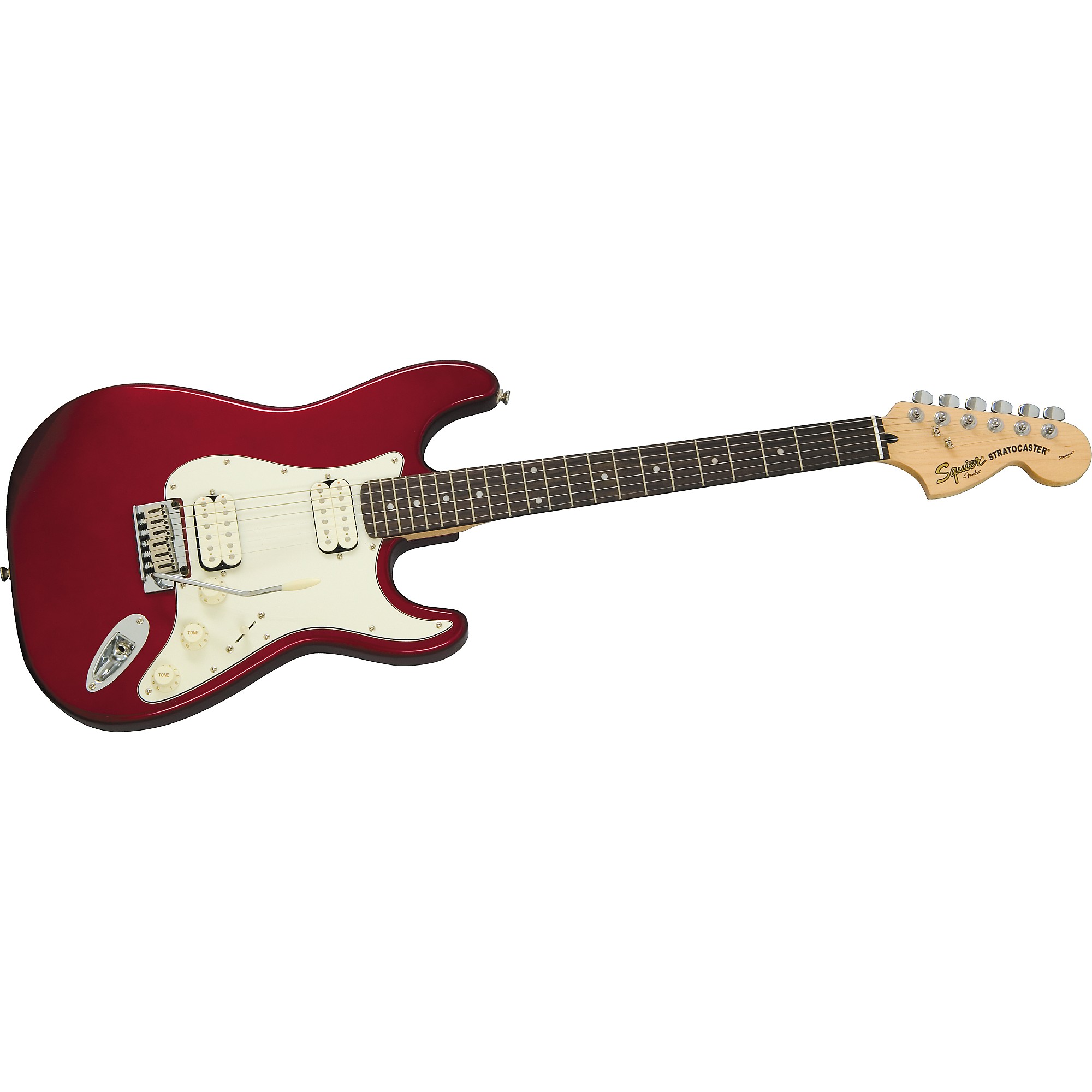 Squier Standard Double Fat Strat Electric Guitar Candy Apple Red ...