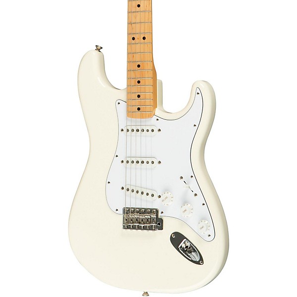 Fender Classic Series '70s Stratocaster Electric Guitar Olympic White Maple Fretboard