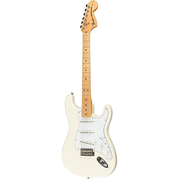 Fender Classic Series '70s Stratocaster Electric Guitar Olympic White Maple Fretboard