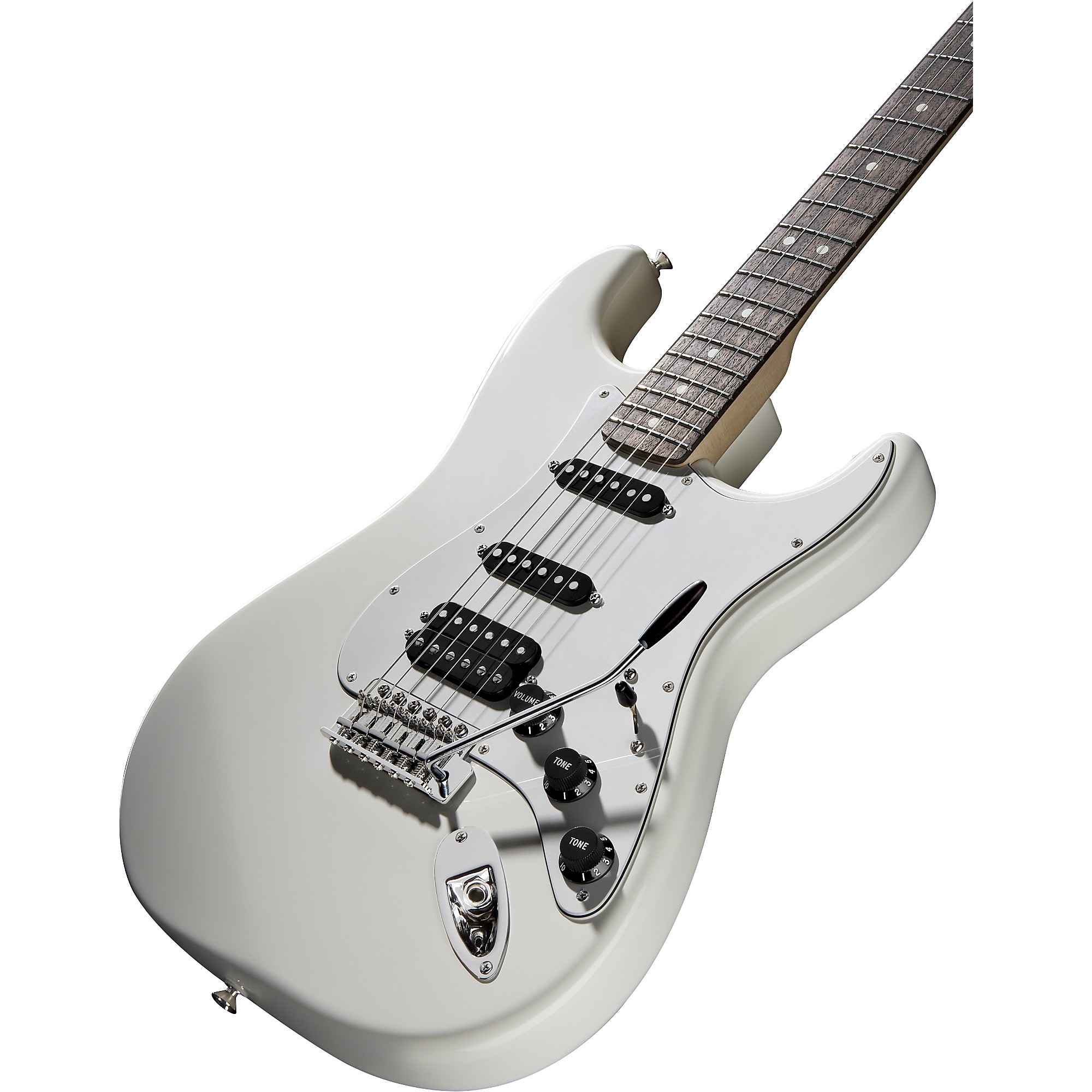 Open Box Fender Deluxe Fat Strat HSS Electric Guitar Black Arctic