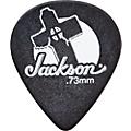 Jackson 511 Black Leaning Cross Guitar Picks - 1 Dozen .73 mm