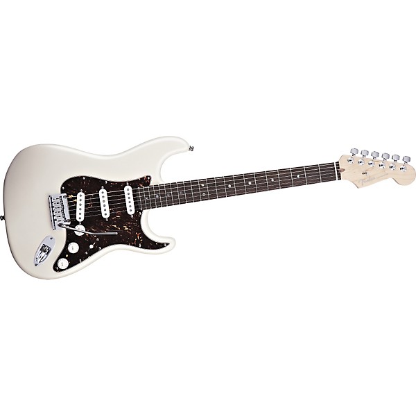 Fender American Deluxe Stratocaster Electric Guitar Olympic Pearl
