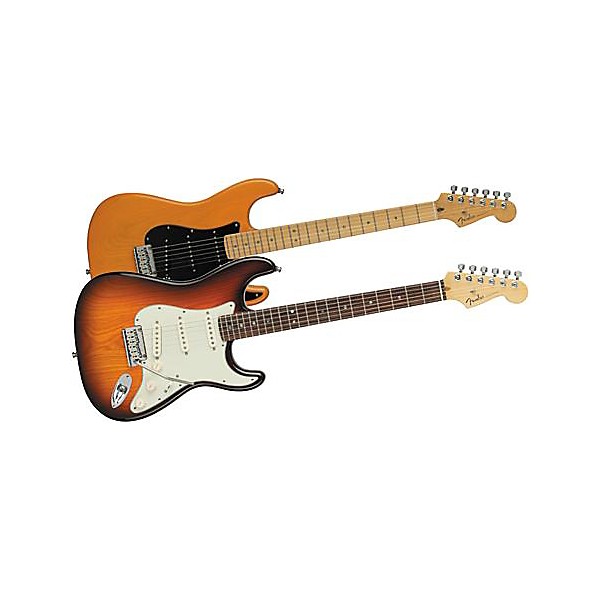 Fender American Deluxe Ash Stratocaster Electric Guitar Tobacco Sunburst Rosewood Fretboard
