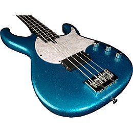 Modulus Guitars Flea FB4 Bass Guitar Flake Blue