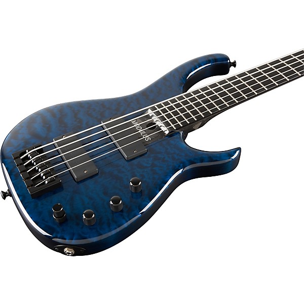 Modulus Guitars Quantum 5 Quilt 5-String Bass Vintageburst