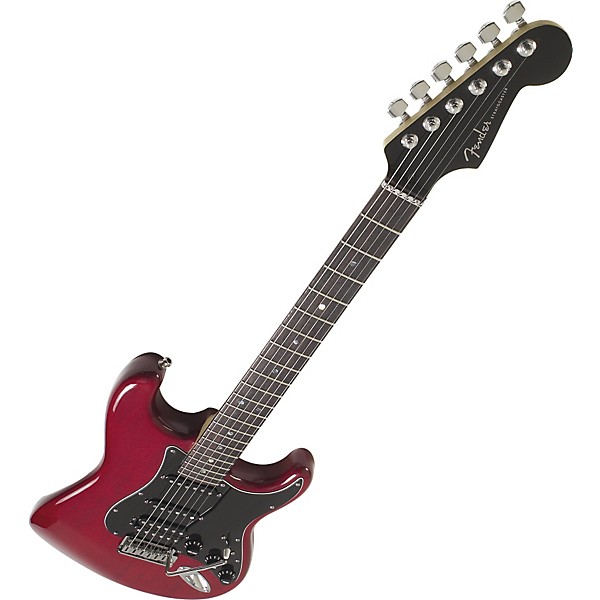 Fender American Select Stratocaster HSS Electric Guitar Transparent Crimson Red