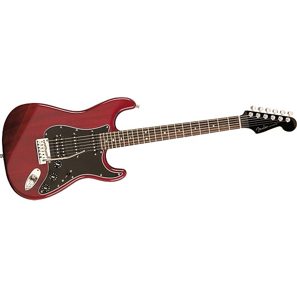 Fender American Select Stratocaster HSS Electric Guitar Transparent Crimson Red