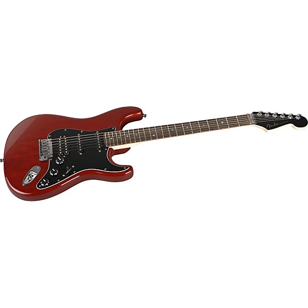 Fender American Select Stratocaster HSS Electric Guitar Transparent Crimson Red