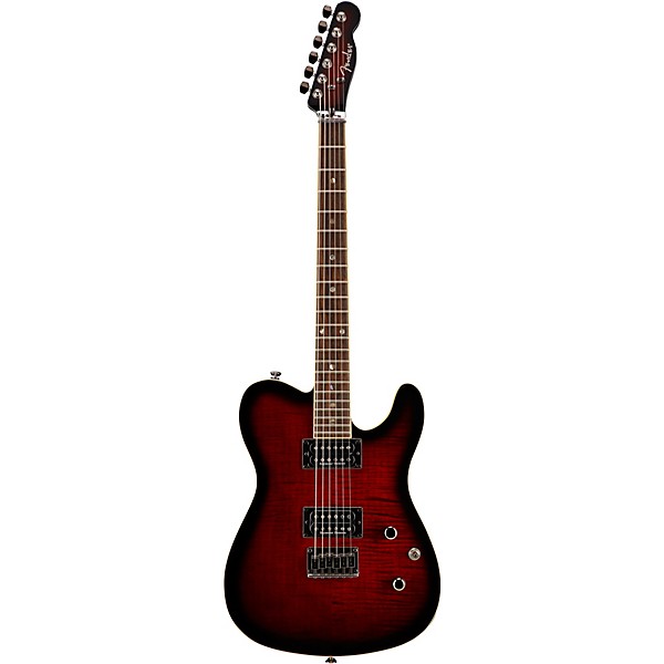 Fender Special Edition Custom Telecaster FMT HH Electric Guitar Black Cherryburst