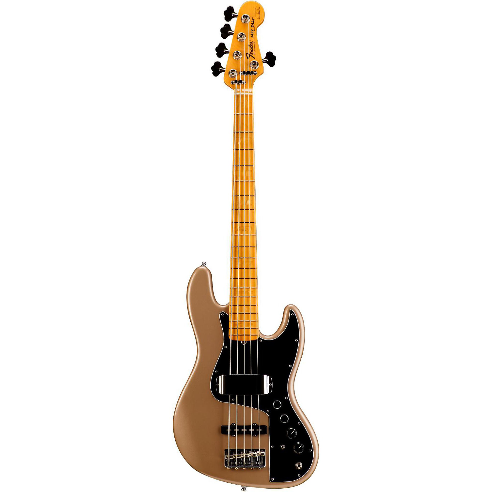 Fender Marcus Miller Jazz Bass V Shoreline Gold | Guitar Center