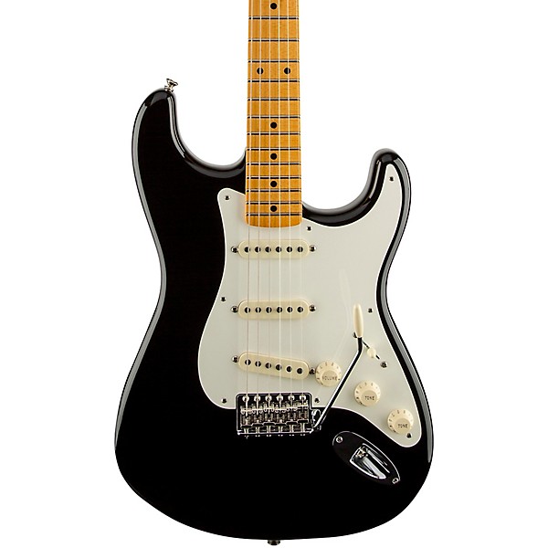 Open Box Fender Artist Series Eric Johnson Stratocaster Electric Guitar Level 2 Black, Maple Fretboard 190839181695