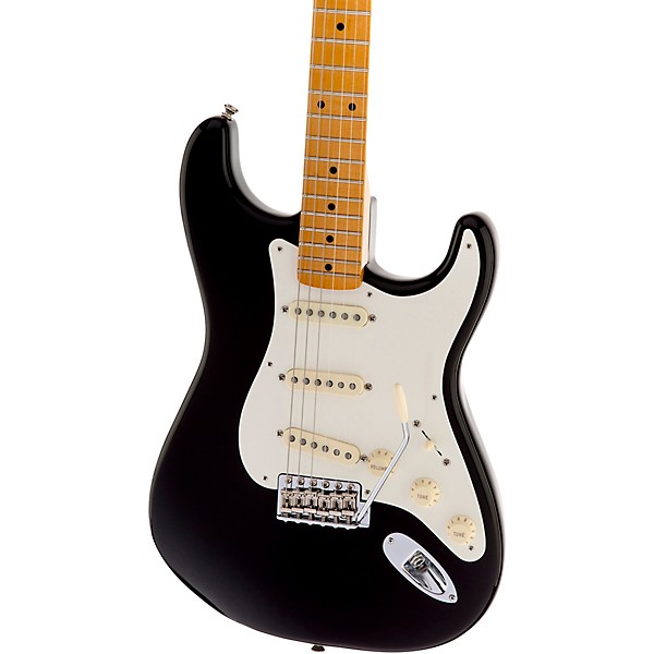Open Box Fender Artist Series Eric Johnson Stratocaster Electric Guitar Level 2 Black, Maple Fretboard 888366042731