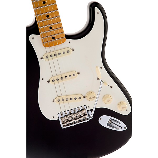 Open Box Fender Artist Series Eric Johnson Stratocaster Electric Guitar Level 2 Black, Maple Fretboard 190839197979
