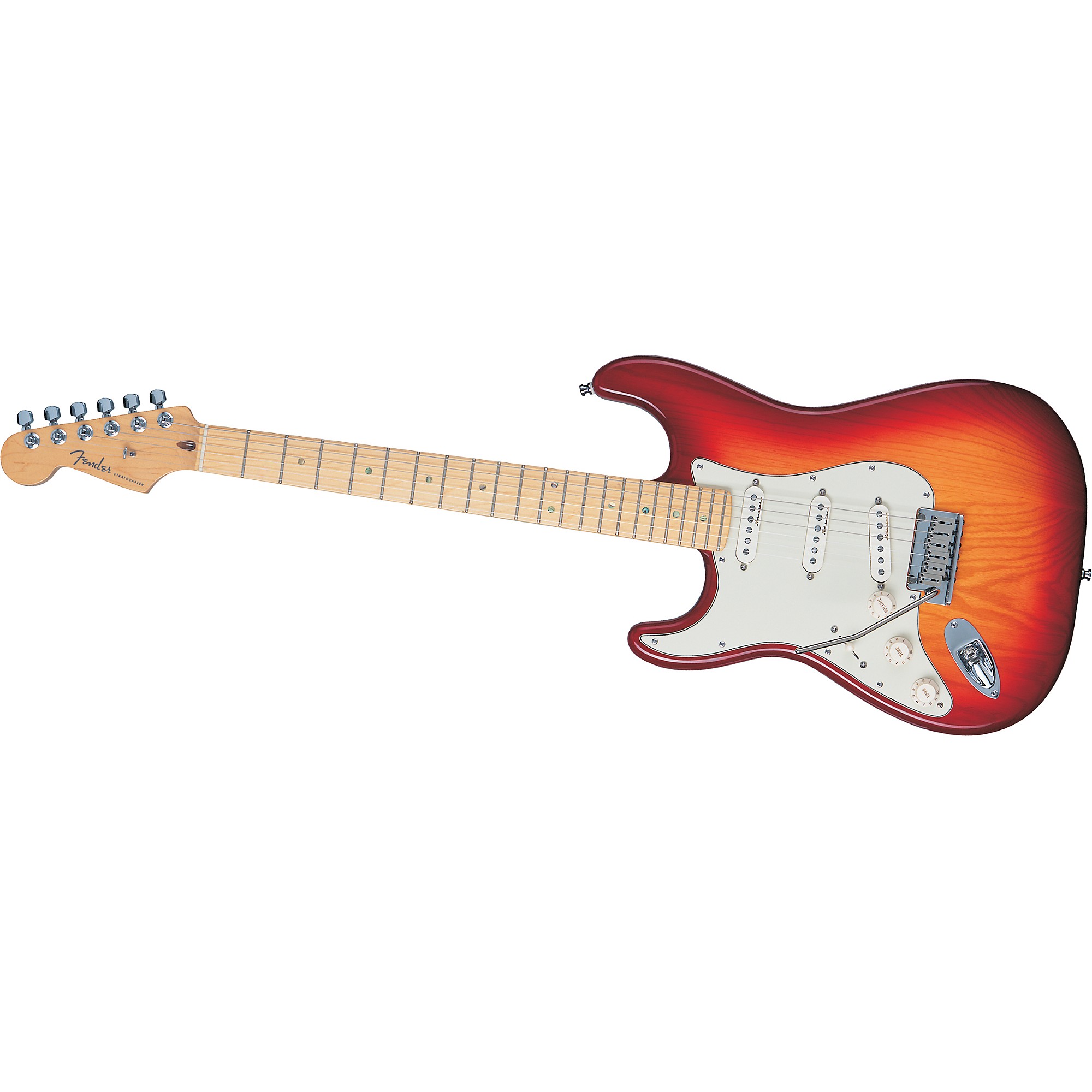 Fender American Deluxe Strat Ash Left-Handed Aged Cherry Sunburst
