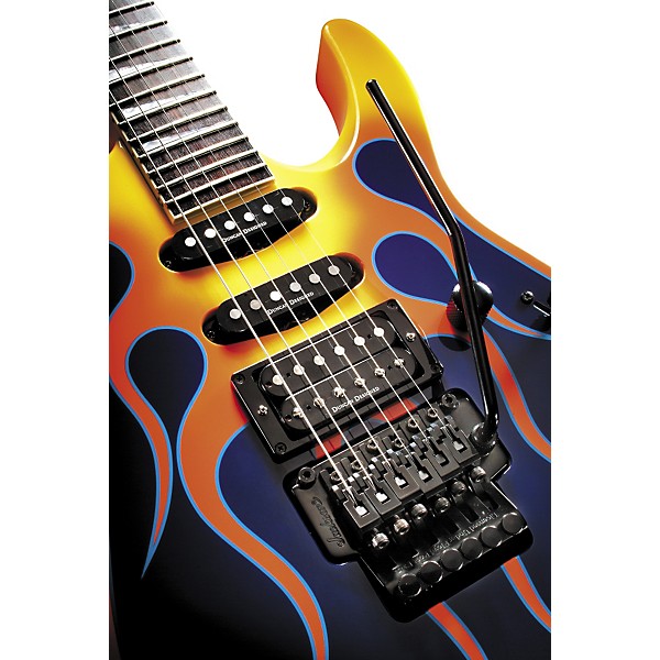 Jackson DK2 Dinky Electric Guitar Blue Orange Flame