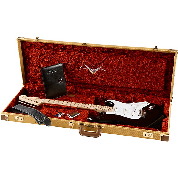 Fender Custom Shop Artist Series Eric Clapton Stratocaster Electric Guitar Black Maple Fretboard