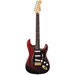 Fender Deluxe Players Stratocaster Electric Guitar Transparent Crimson Red Rosewood Fretboard