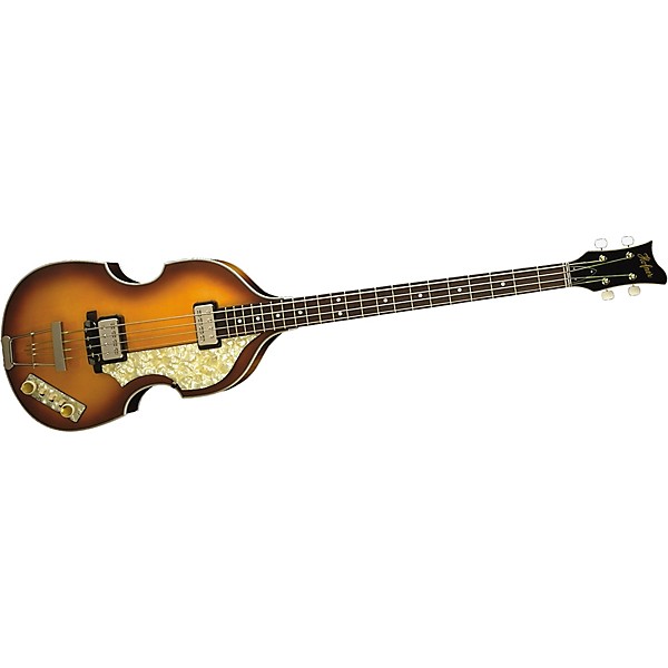 Hofner 500/1 Vintage '62 Electric Bass Guitar with Bullet Case Sunburst