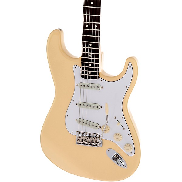 Open Box Fender Artist Series Yngwie Malmsteen Stratocaster Electric Guitar Level 2 Vintage White, Maple 190839791573