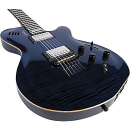 Godin LGX-SA AA Flamed Maple Top Electric Guitar Transparent Blue