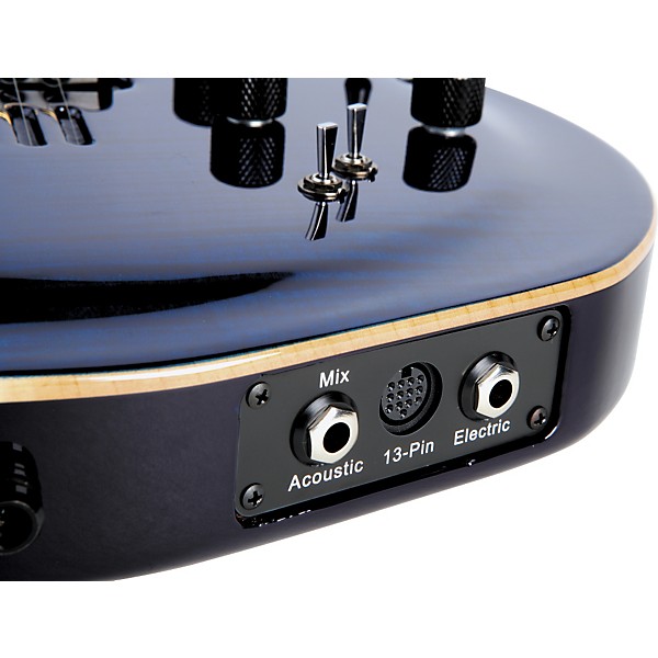 Godin LGX-SA AA Flamed Maple Top Electric Guitar Transparent Blue