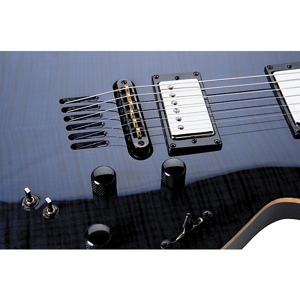 Godin LGX-SA AA Flamed Maple Top Electric Guitar Transparent Blue