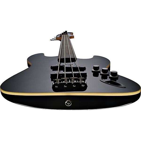 Open Box Fender Aerodyne 4-String Jazz Bass Level 1 Black Rosewood Fretboard