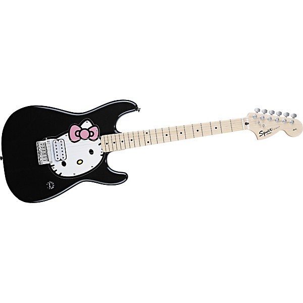 Squier Hello Kitty Stratocaster Electric Guitar Black