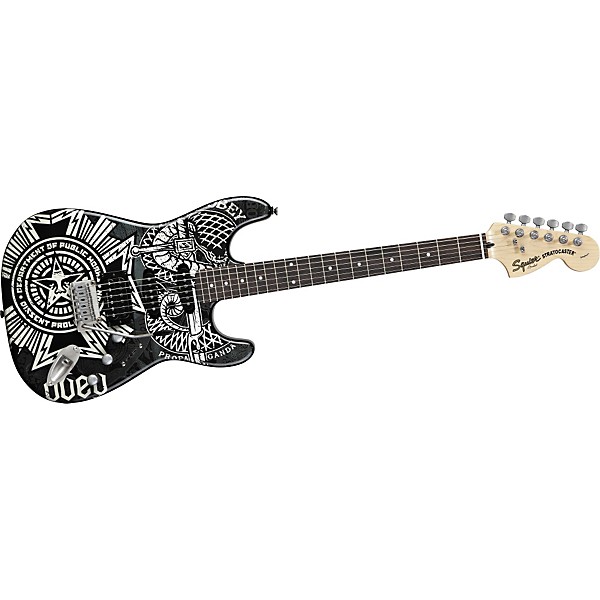 OBEY × SQUIER ストラトキャスター　オーベイ　スクワイヤー Squier Obey Graphic Stratocaster HSS Collage (Indonesia