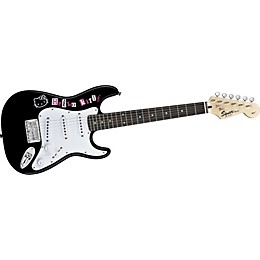 Open Box Squier Hello Kitty Mini Strat Electric Guitar Black