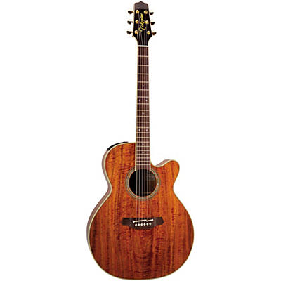 Takamine Ef508kc Nex Legacy Series All Koa Acoustic-Electric Guitar Natural for sale