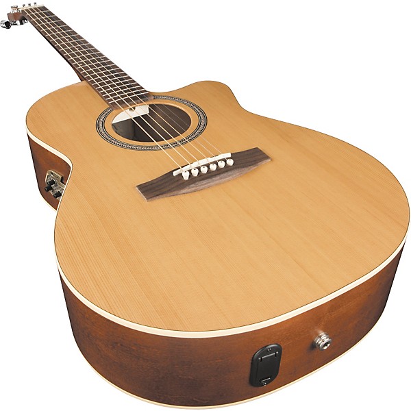 Seagull S6+ Folk Gloss Top Acoustic-Electric Guitar Natural