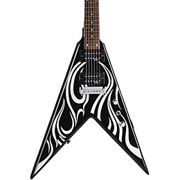 B.C. Rich Metal Master Kerry King V Electric Guitar Black with White